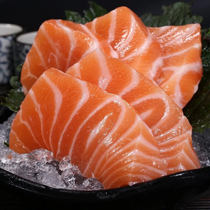 鲜太公新鲜三文鱼刺身新鲜三文鱼中段生鱼片刺身日料寿司 去皮去