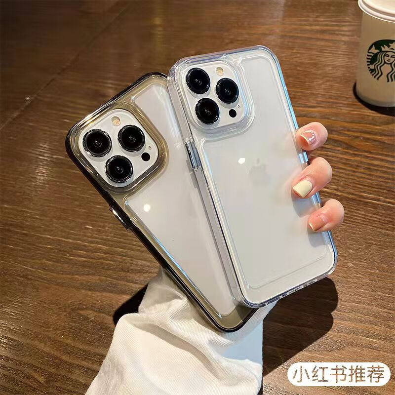 蜜途【优选】太空壳适用苹果16亚克力iPhone15手机壳14pro全包xr透明11防 透明 苹果16