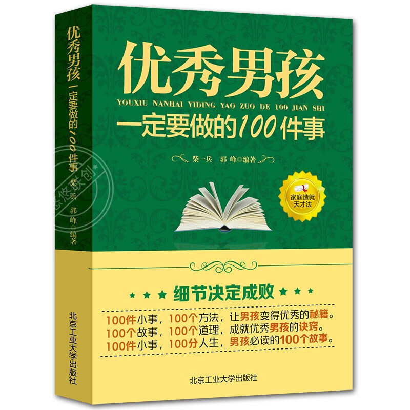 优秀男孩100件细节做个有出息的男孩优秀男孩一定要做的100件事励志成长书一百养育男孩育儿书籍书籍 默认规格