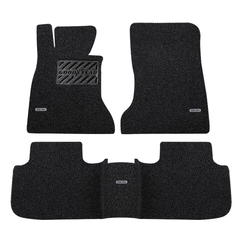 固特異（Goodyear）斯柯達(dá)明銳pro速派柯米克柯珞克柯迪亞克絲圈腳墊 經(jīng)典灰黑色 明銳旅行版腳墊