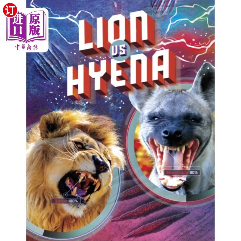 海外直订lion vs hyena 狮子vs鬣狗