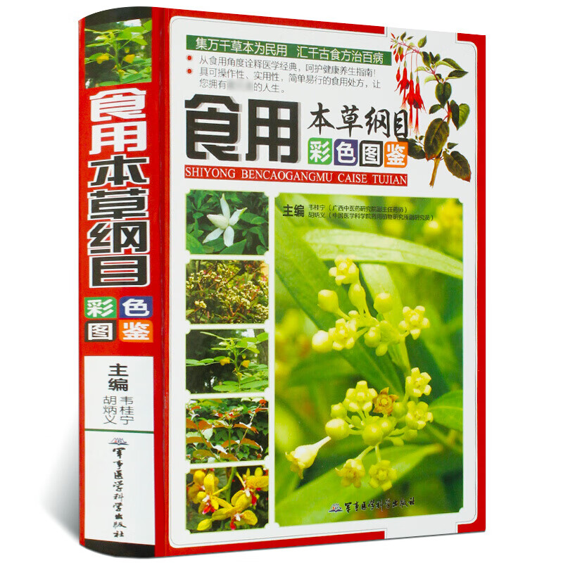 食用本草纲目 彩色图鉴彩图版 中草药食物本草彩色图谱图集 草部谷豆部菜部果部等中药材气味主治