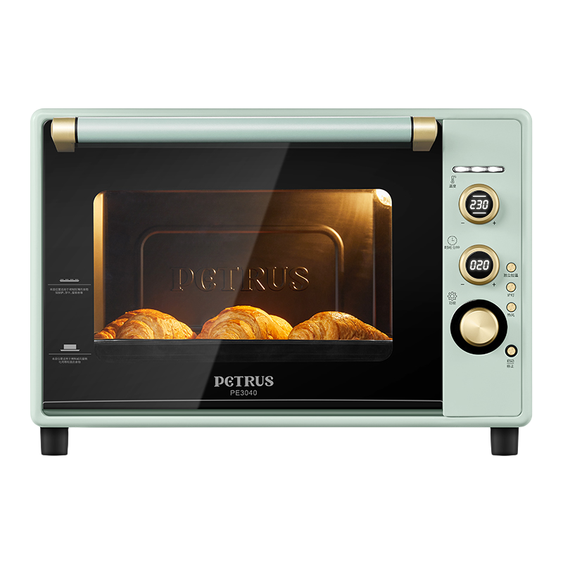 柏翠(petrus)电烤箱家用40L容量搪瓷内胆独立控温热风循环PE3040GLC100032893884