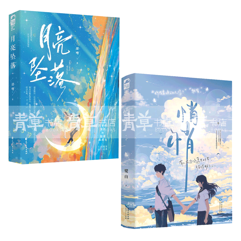 包邮悄悄 月亮坠落  甜嘤著 久别重逢暗恋成真言情小说实体书籍