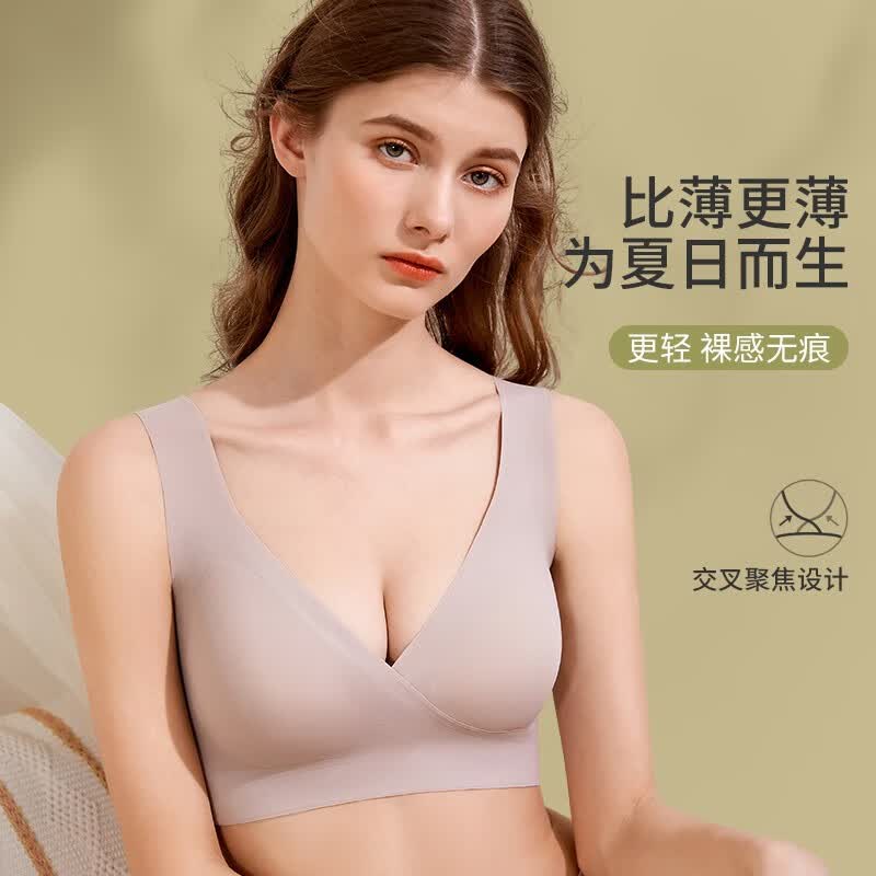 婧麒孕妇哺乳文胸全罩杯无痕女生内衣聚拢防外扩轻薄舒适内衣 牛奶咖 XL使用感如何?