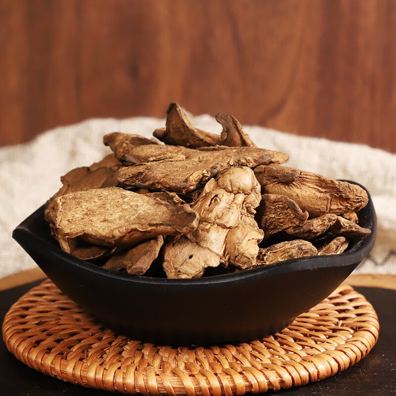 连锁药房发货】炮姜 500克 新货炮姜 无硫熏中药 炮制干姜片 可自磨