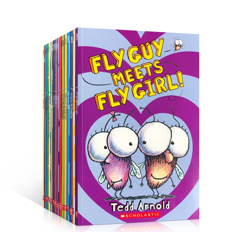 学乐 苍蝇小子1-15 英文原版进口绘本 《纽约时报》畅销书 幽默英语漫画彩页 Fly Guy And Buz （7-12岁）