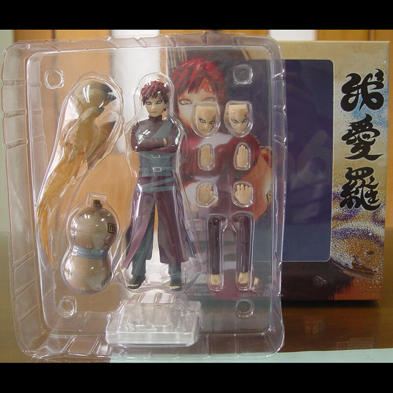 妙普乐gk我爱罗手办沙云暴q版火影忍者风影疾风传一尾沙之守鹤雕像