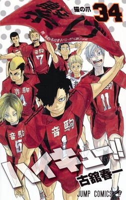 排球少年！！ 34日文原版 ハイキュー 34 古馆春一 集英社 日本漫画