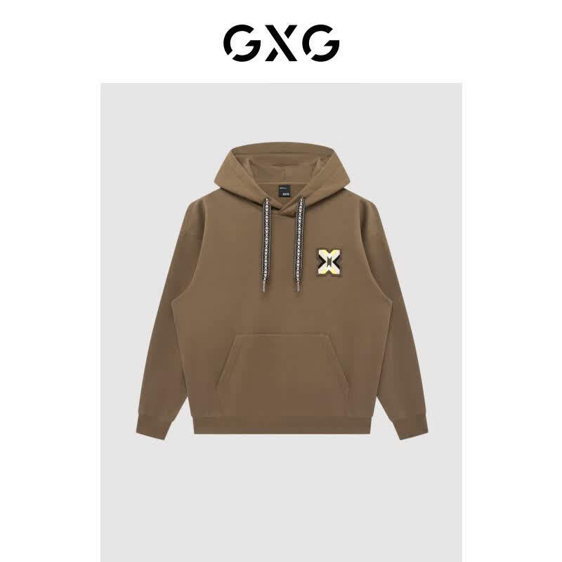 GXG男装 商场同款费尔岛系列咖色中阔时尚连帽卫衣 22年冬季新款【易穿搭】 咖色 165/S高性价比高么？