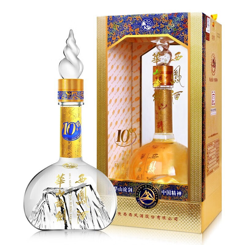 西凤酒 华山论剑系列陈酿凤香型白酒 商务宴请 送礼收藏摆柜 52度 500