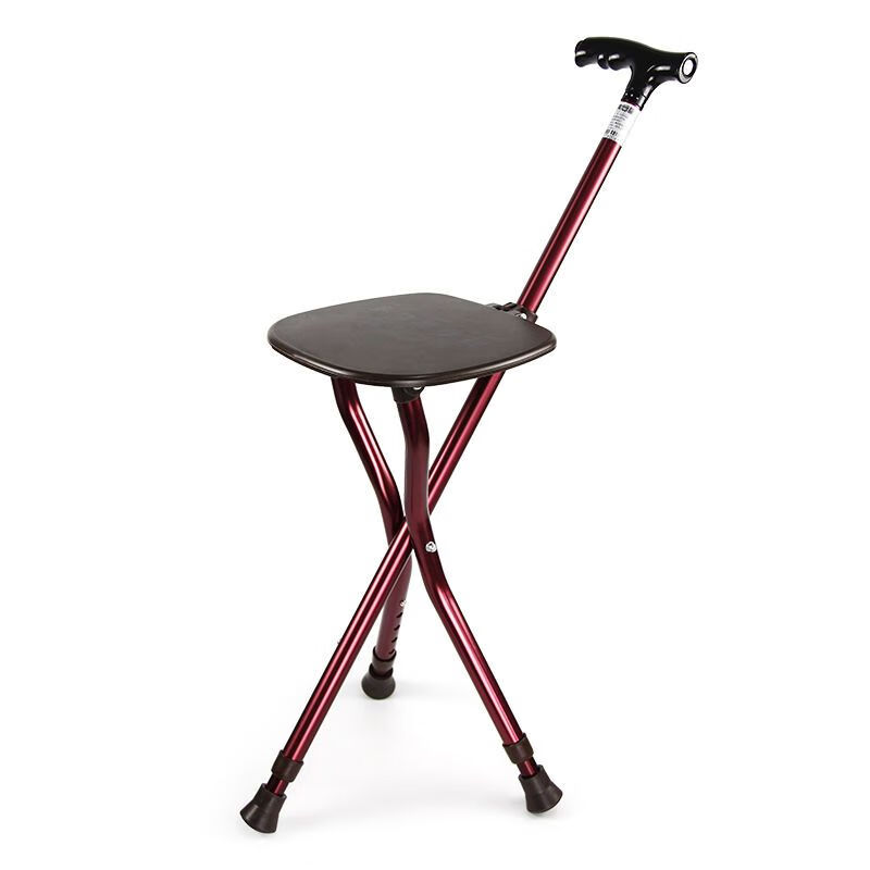 乐来福(reallife)老年人拐杖凳带座椅手柄带灯拐棍铝合金手杖椅子凳子