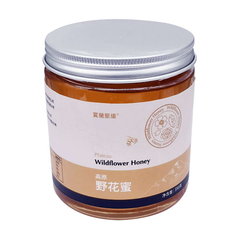 宝兰聚缘高原蜂蜜百花蜜 野花蜜 青海门源高原蜂蜜 350克 波美度高