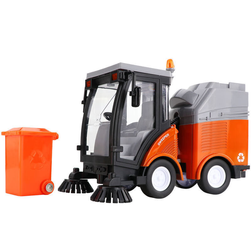 儿童大号仿真惯性扫地车环卫车垃圾车清扫车耐摔椅子音乐玩具儿童节