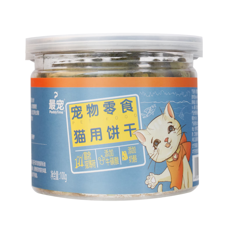 最宠(paddytime)猫草薄荷吞拿鱼饼干价格趋势和品质评测|手机怎么看猫零食价格曲线