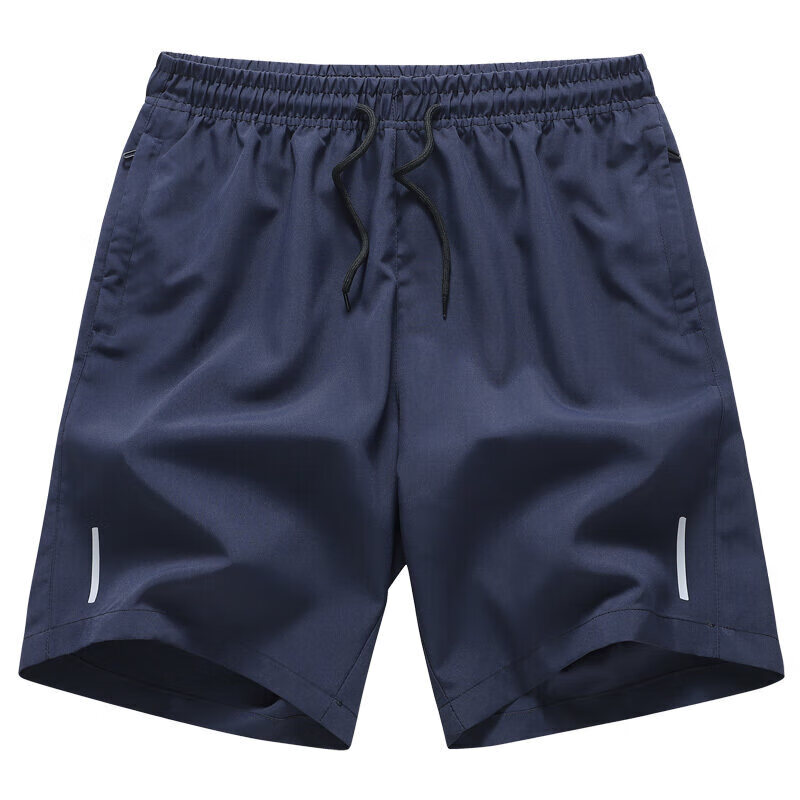 新款短裤男休闲宽松运动外穿男士夏季沙滩裤冰丝速干 蓝色 M
