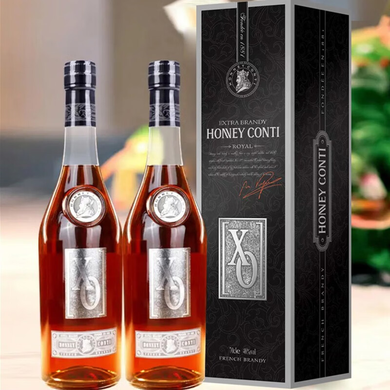 霍尼康帝(honney conti)法国进口霍尼康帝xo白兰地40度700ml6瓶礼盒