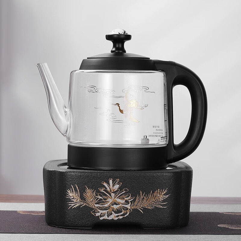 耐高温玻璃茶壶全自动上水智能烧水煮茶壶电热水壶煮水快速炉家用茶具