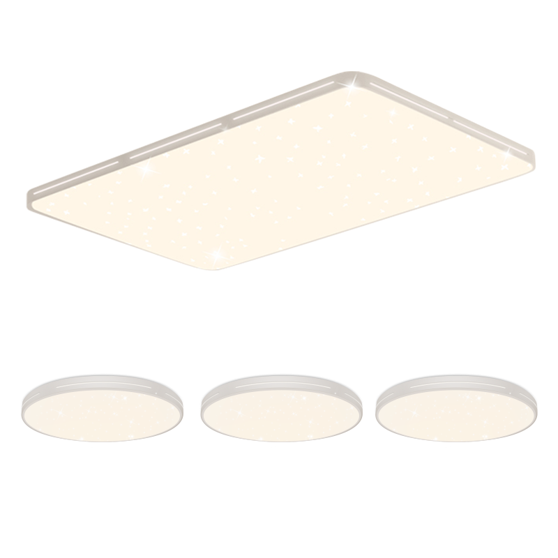 Yeelight易来. 纤玉智能LED吸顶灯星轨长方形客厅卧室灯支持小爱3室1厅绮境星空系列A2003R900-A