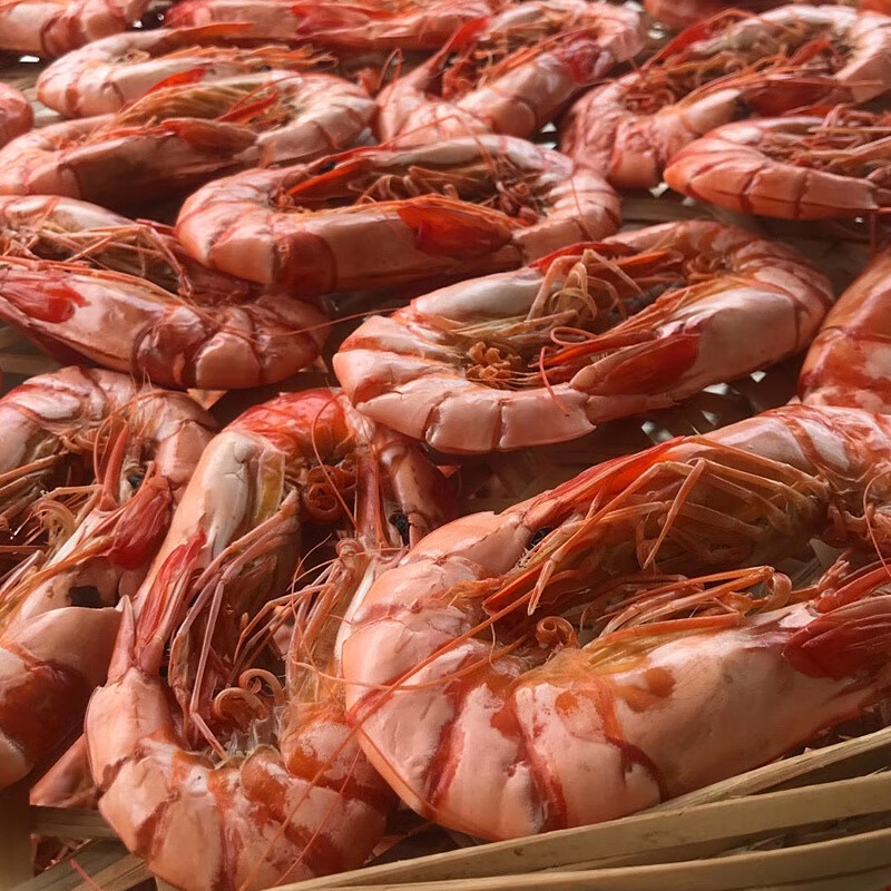 禾澹特大号九节虾干即食500g烤虾海鲜干货礼袋礼盒虎斑虾大号黑虎虾干