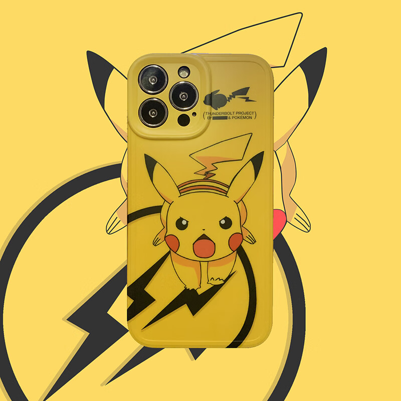秒扬 潮牌皮卡丘适用苹果13promax手机壳iphone11/12防摔xsmax个性7/8