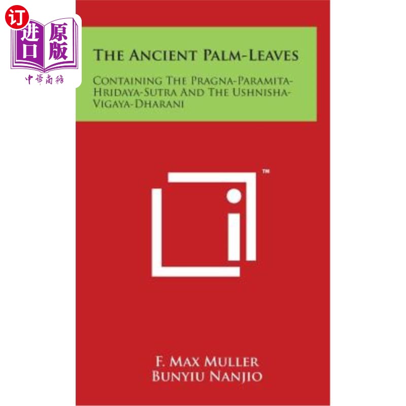 海外直订the ancient palm-leaves containing the pragna-paramita