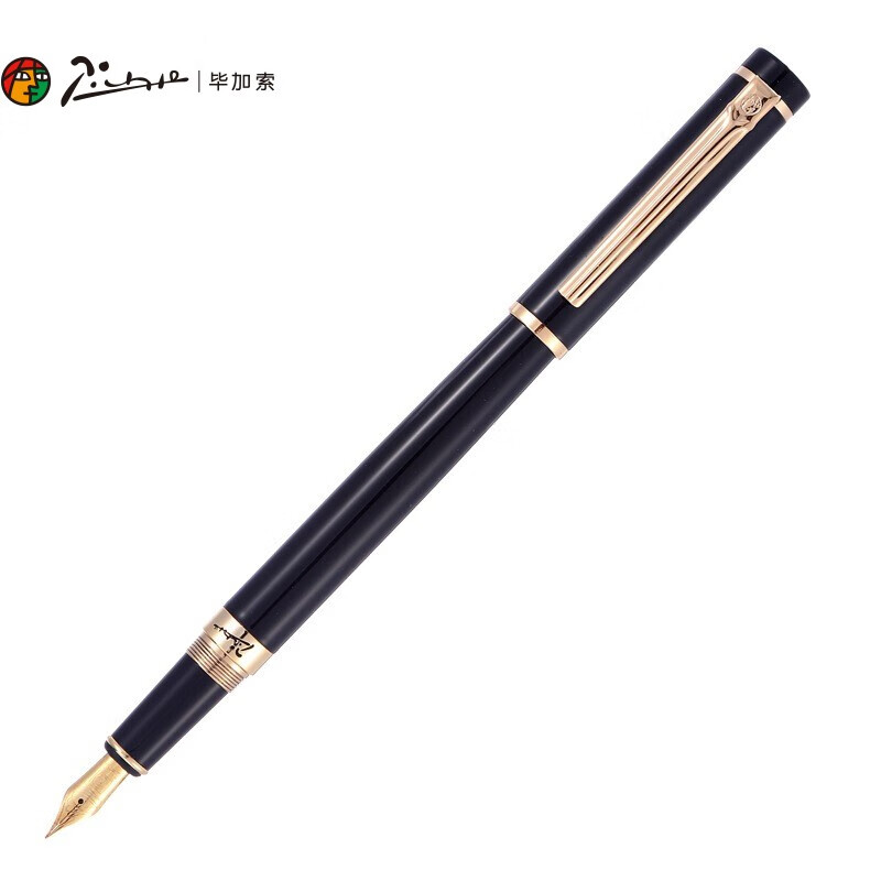 毕加索（pimio）钢笔签字笔男女士商务办公成人学生用0.5mm墨水笔世纪先锋系列908亮黑
