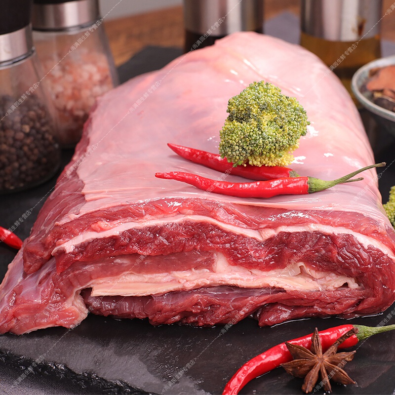 伯贤4斤装牛腩肉生牛肉新鲜现杀五花牛腩肉 4斤