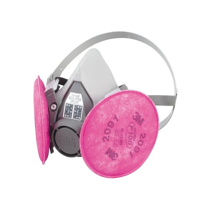 3m【jd物流 日本直邮】防毒面罩 替换式防尘口罩 半面型口鼻防尘 替换