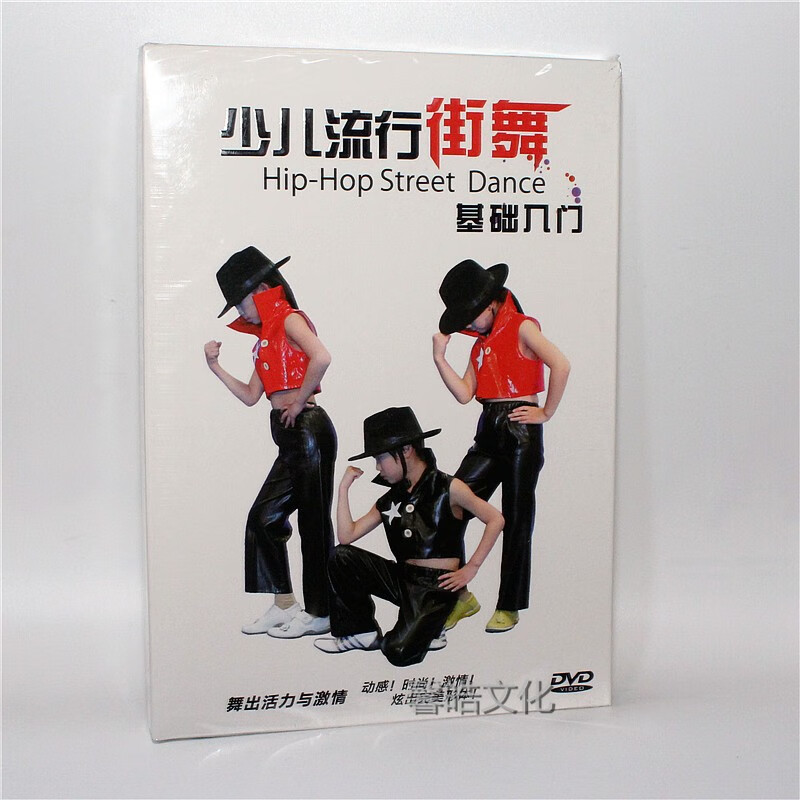 少儿流行街舞-基础入门 dvd 动作分解 舞蹈欣赏幼儿童舞蹈教程光盘