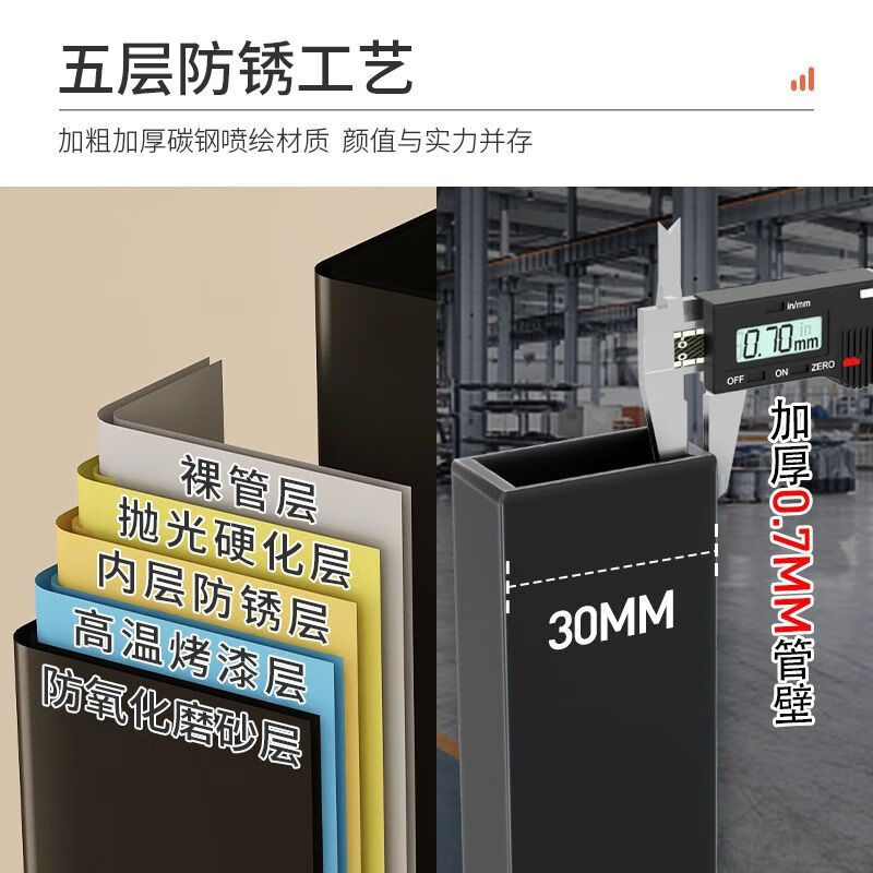 忆思暮真正免安装折叠布衣柜家用简易全钢架加厚卧室出租房定制衣橱 1.9米*30管加厚*真正免安装 8世界之窗/憧憬