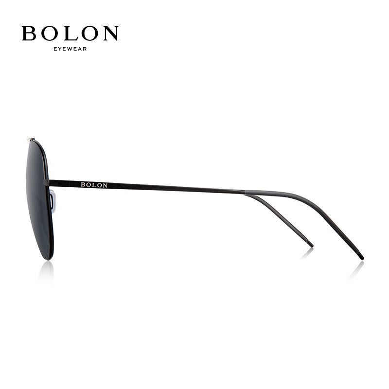 BOLON暴龙太阳眼镜女款高清偏光镜驾驶开车显脸小墨镜蛤蟆镜可配近视男 BL8010C10蓝灰【高清偏光】
