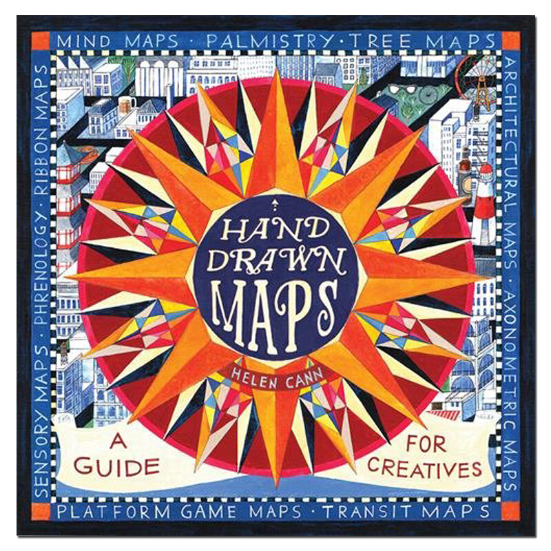 【现货】thames hand-drawn maps,手绘地图 英文原版艺术绘画地图设计