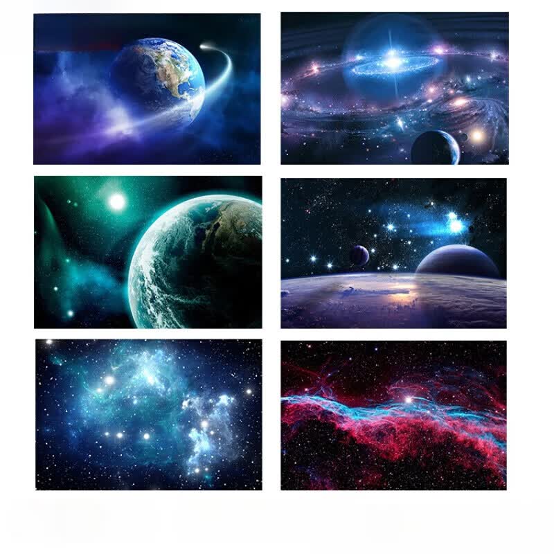 梵雅曼墙纸自粘桌面贴纸太空宇宙银河系壁画唯美风景装饰墙贴画星空海报 宇宙星空12 宽200*高150厘米