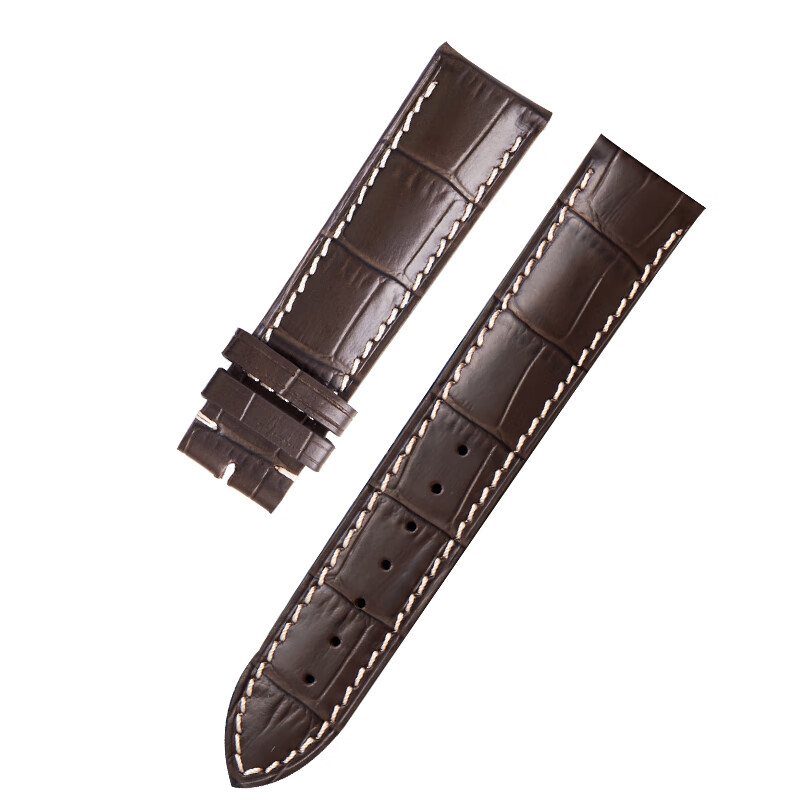 浪琴表带真皮 原装浪琴真皮手表带名匠月相l2博雅康卡斯开创者鳄鱼皮