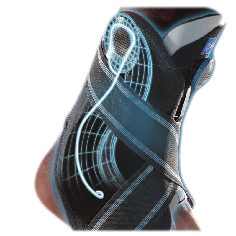 THUASNE法国途安进口硬支撑护踝 崴脚内外翻韧带损伤撕脱性骨折固定防护 蓝灰色 2号M(22cm-26cm)