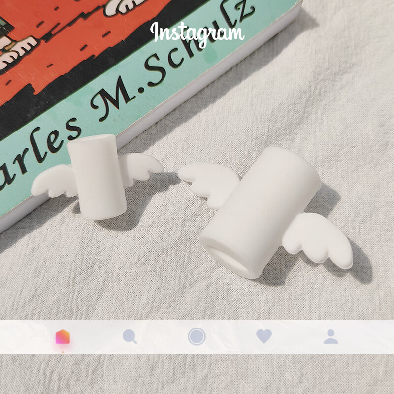 拓普卡苹果数据线保套可爱充电器缠绕绳创意折断手机卡通ins保头 苹果