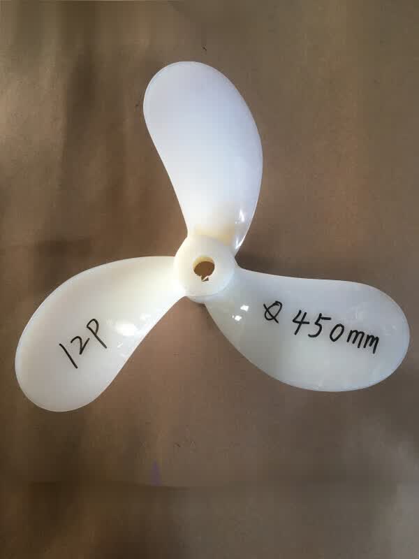船用螺旋桨挂浆机桨叶挂机推进器尼龙桨叶尼龙叶子模型实验的 三叶720
