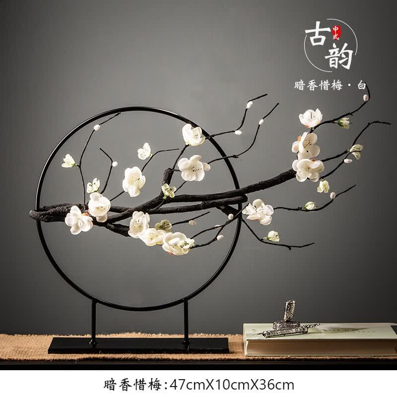 电视柜上的摆件新中式风格家居客厅玄关禅意软装饰品创意摆设家具