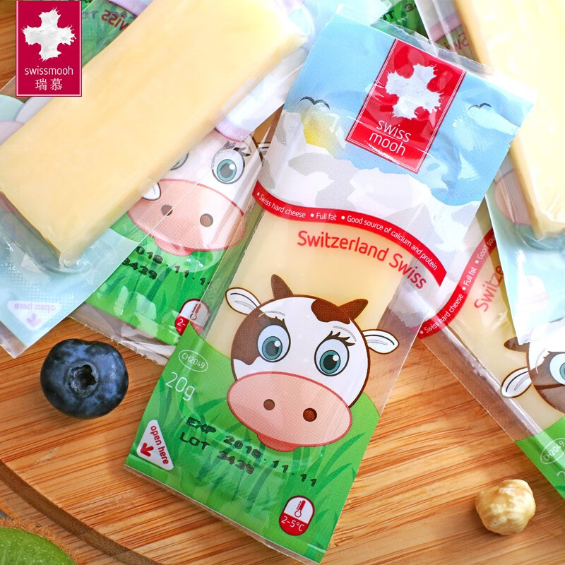 【黄圣依倾情推荐】瑞慕(swissmooh)大孔奶酪棒 原制奶酪进口棒棒奶酪