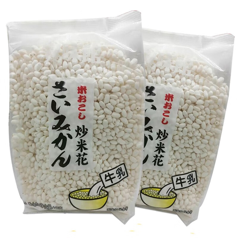 赛味馆炒米花童年传统小零食牛乳大米香脆爆米花休闲零食膨化米粒140g