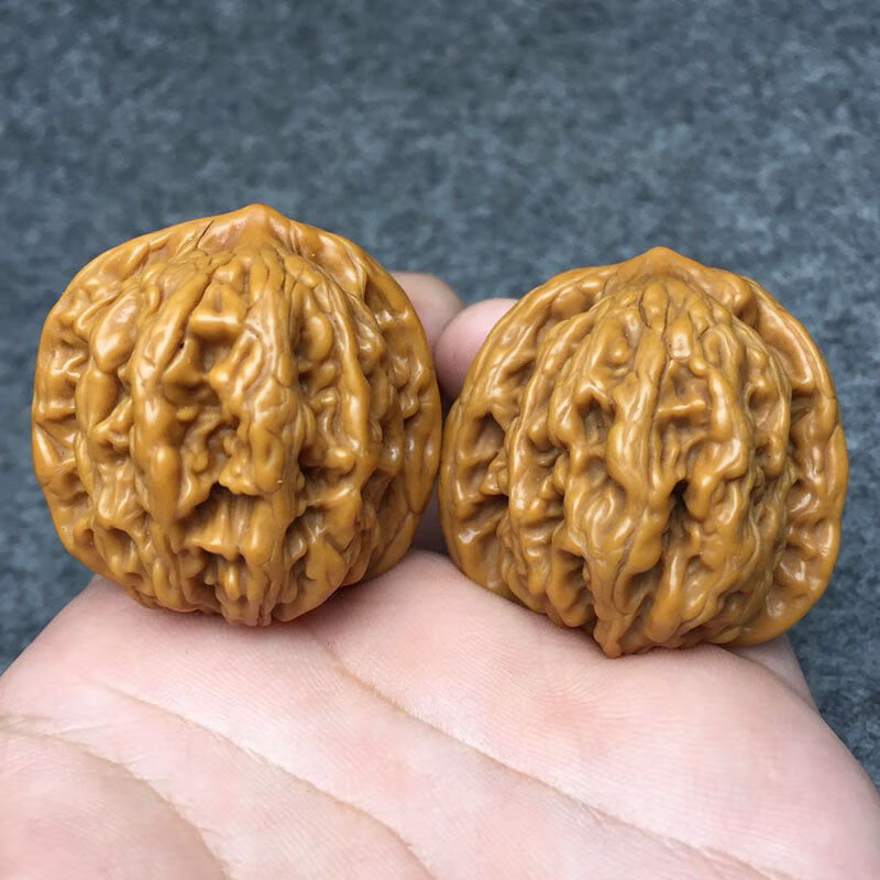 锦鼎文玩核桃麦穗虎头核桃机刷包浆 玉化麦穗虎头核桃干刷核桃手把件