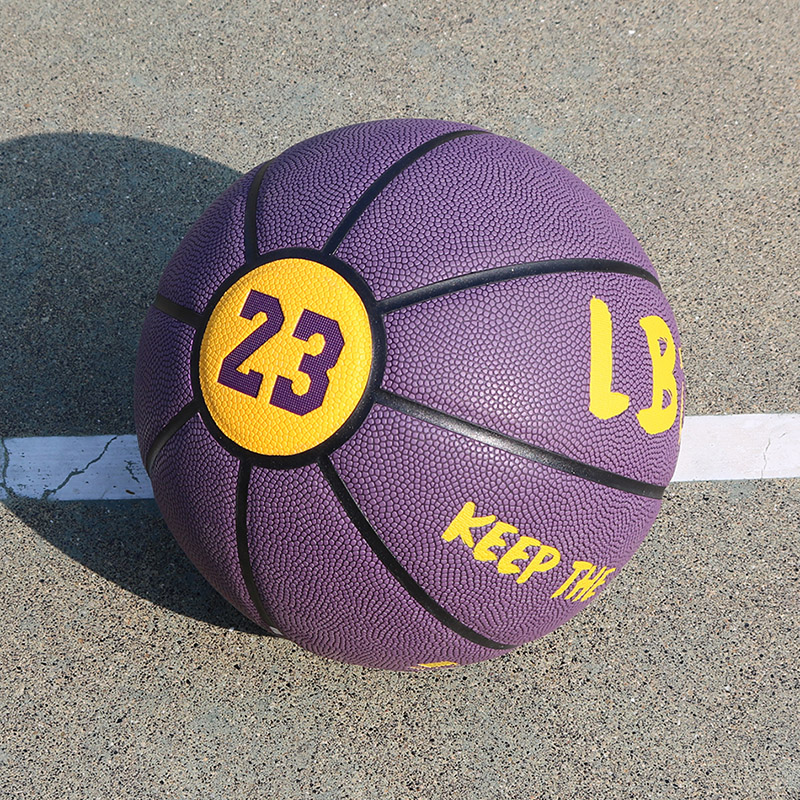 灌力7号成人大学生室内外高弹力耐磨水泥地训练比赛专用蓝球 23号纪念款成人篮球