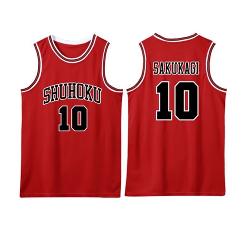 阿玛瑟(amase)灌篮高手球衣10号樱木花道t恤男女篮球服套装11号流川枫