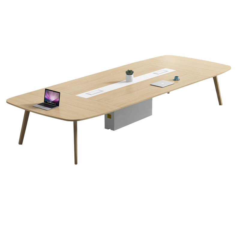 法果 北欧风办公接待培训会议室洽谈桌椅组合大小型长桌会议桌简约现代 2800*1200*750mm(不含椅子)