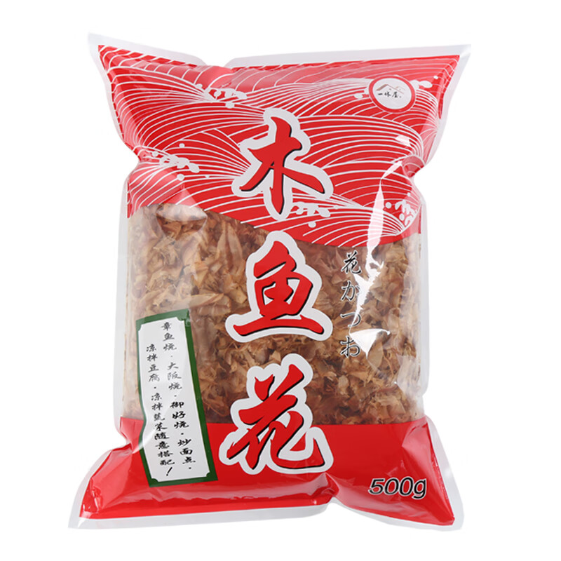 一休屋木鱼花商用大包装日式关东煮柴鱼片章鱼小丸子材料鲣鱼500g