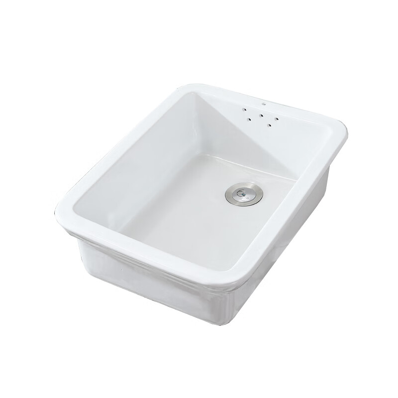 kedoety单槽老式陶瓷洗菜盆洗手盆水斗洗碗盆厨房水槽阳台洗衣盆室外