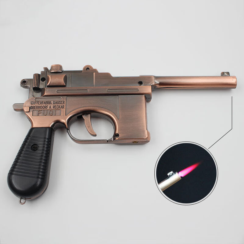 画元堂二战打火机创意金属模型打火机经典二战王八盒子炮打火机不可