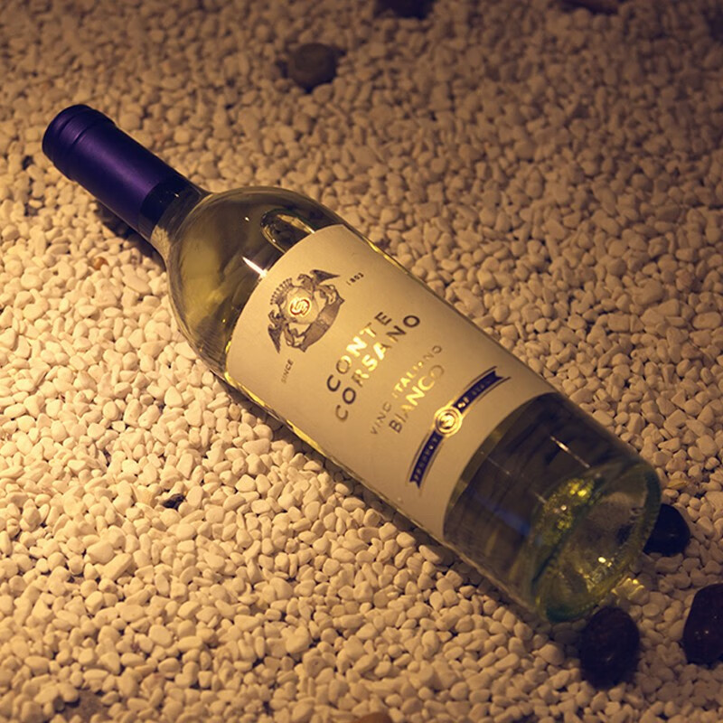 意大利原瓶进口康特卡萨诺干白葡萄酒果酒干型750ml单瓶装花香果香低酸 单支装+冰酒神器