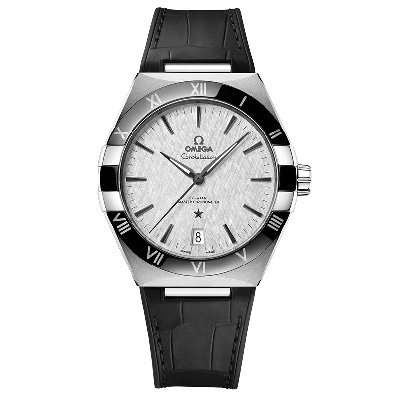 歐米茄（OMEGA）瑞士手表男 星座系列男士腕表自動機械表男表41mm【新年禮物】 131.33.41.21.06.001黑皮灰盤
